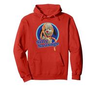 Sooty Sweep Silly Sausage Pullover Hoodie, Adult Unisex, Red, X-Large