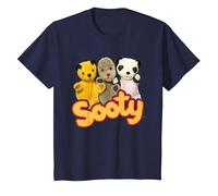 Sooty Sweep & Soo Kids T-Shirt, Youth, Navy Blue, Large