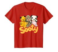 Sooty Sweep & Soo Kids T-Shirt, Youth, Red, X-Small
