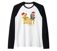 Sooty & Sweep Xmas Show Christmas Lights Raglan Baseball Tee