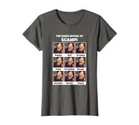 Sooty The Many Moods of Scampi T-Shirt, Women, Asphalt Grey, X-Small