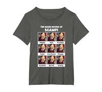 Sooty The Many Moods of Scampi T-Shirt, Women's Plus, Asphalt Grey, 1X