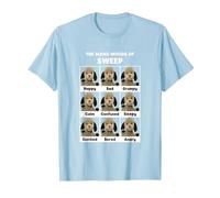 Sooty The Many Moods of Sweep T-Shirt, Men, Baby Blue, X-Large