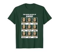 Sooty The Many Moods of Sweep T-Shirt, Men, Dark Green, X-Large