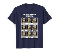 Sooty The Many Moods of Sweep T-Shirt, Men, Navy Blue, 3X-Large