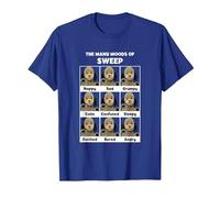 Sooty The Many Moods of Sweep T-Shirt, Men, Royal Blue, Large