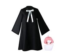 SOOYOOYOO Anya Forger Cosplay Daily Dress with Wig Comfortable Fabrics Outfits Fantasy Gift For Halloween Christmas Party Carnival