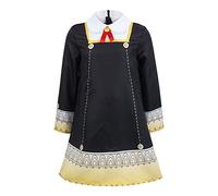 SOOYOOYOO Anya Forger Cosplay Dress with Headdress Long White Stockings