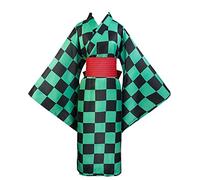 SOOYOOYOO Kamado Tanjirou Cosplay Performance Kimono Digital Printed Comfortable Fabrics Outfit Fantasy Gift for Unisex Fans [The Costume is Not Sold Or Created by Kamado Tanjirou]