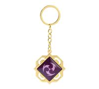 SOOYOOYOO Liyue Cosplay Keyrings, Genshin Impact Keychain, Electro Vision Keyrings Set, Eye of God Pendant, Metal Liyue Electro Merch