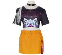 SOOYOOYOO Mira Cosplay Costume Tops Pants Accessories Anime Inspired Outfits Set for Halloween Conventions Roleplay(Female,5XS-3XL)