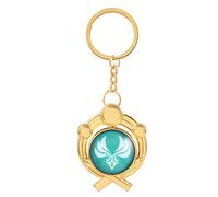 SOOYOOYOO Vision Keyrings For Genshin Impact,Genshin Vision Keychain Set,Eye Of God Pendant,Metal Inazuma Anemo Merch
