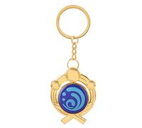 SOOYOOYOO Vision Keyrings For Genshin Impact,Genshin Vision Keychain Set,Eye Of God Pendant,Metal Inazuma Hydro Merch