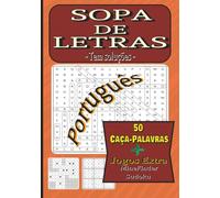 Sopa de Letras: 50 Caça-Palavras em Português | Jogos Extra | Livro de Atividades Cognitivas para Adultos | Exercícios de Memória e Concentração