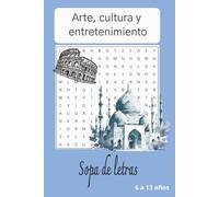 Sopa de letras de Arte, cultura y entretenimiento: Explora palabras relacionadas con instrumentos, monumentos, colores, obras de arte, superhéroes, ... sopas de letras temáticas | Ideal para niños