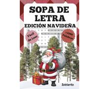Sopa de Letras en Español para Adultos - Edición Navidad:: 60 Rompecabezas Divertidos con Temas Navideños + Soluciones | Actividades Relajantes para las Fiestas