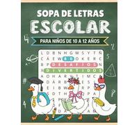 Sopa de Letras Escolar para Niños de 10 a 12 Años: 80 Divertidos Rompecabezas de Palabras para Aprender Vocabulario en Español | Ciencias, Historia, ... la Vuelta a Clases y Como Detalle Educativo
