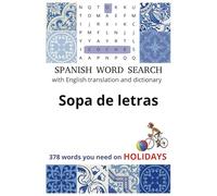Sopa de letras - Holidays: Spanish word search with English translation and dictionary
