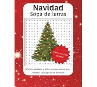 Sopa de letras Navidad Letra Grande: ¡Descubre la magia de la Navidad con esta encantadora colección de sopas de letras en LETRA GRANDE! | Más de 1,500 palabras y más de 150 rompecabezas navideños
