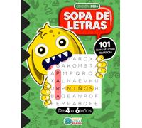 Sopa de Letras para Niños de 4 a 6 años: 101 Sopas de Letras Temáticas (Sopas de letras monstruosas)