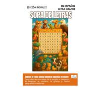 Sopa de letras reino animal: Ejercita tu mente con letras grandes