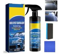 Sopami Car Coating Spray, 120ml Quick Effect Coating Agent, Waterless Car Wash and Wax Spray, 3 In 1 Quick CAR Ceramic COATING SPRAY, Improves Clarity and Visibility, Long-Lasting Protection (1PC)