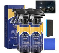 Sopami Car Coating Spray, 3 in 1 Multi-Functional Quick Effect Coating Agent, Advanced Car Ceramic spray coating, Waterless Wash and Wax Spray for Cars, Long-Lasting Shine and High Protection (5PCS)