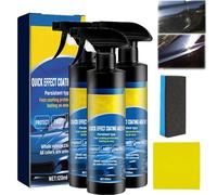 Sopami Car Coating Spray, 3 in 1 Multi-functional Quick Effect Coating Agent, Waterless Wash and Wax Spray for Cars, Improves Clarity and Visibility, Long-Lasting Shine and Protection (3)