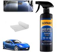 Sopami Car Coating Spray,Quick Effect Coating Agent,Quickly Coat Car Wax,Car Scratch Wax Polish Spray Waterless Wash,Oil Film Emulsion Glass Cleaner with towel (1 pcs)