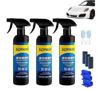 Sopami Spray Car, 2025 New Sopami Quick Effect Coating Agent, Multi-functional Car Coating Spray, Auto Nano Quick Coating Spray, Waterless Wash Polish Car Paint Spray(3pcs)