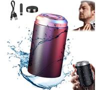 Sopamis Mini Electric Shaver, Portable Electric Shaver, Mini Portable ElectricShaver, ElectricRazor for Men Pocket Size, USB Rechargeable Waterproof ElectricRazor Beard Trimmer (Grey)