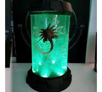 Sopannoxii Gothic Facehugger Popcorn Bucket, Horrible Alien Xenomorph Facehugger Jar, Cool Facehugger Lighted Jar Desktop Decoration, Scary Alien Xenomorph Home Decor