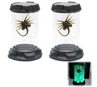 Sopannoxii Horrible Facehugger Popcorn Bucket, Facehugger Chamber LED Tank, Gothic Cool Facehugger Desktop Decoration, Alien Xenomorph Home Decor(2pcs)
