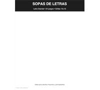 SOPAS DE LETRAS LETRA GRANDE: 24 juegos temáticos · Grillas 15×15 · Fácil de leer (Juegos de Palabras Letra Grande)