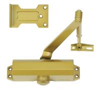 SOPHIA Automatic Door Closer Commercial, Auto Door Closer for Home Size 3 DK500, 3H Fire-Rated Hydraulic Door Closer Residential & Life Size Fitting Template, UL Listed, ANSI Grade 3, Brass