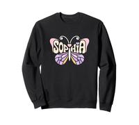 Sophia Butterfly - Personalized Cute Name Word Art Sweatshirt