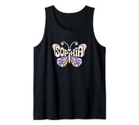 Sophia Butterfly - Personalized Cute Name Word Art Tank Top