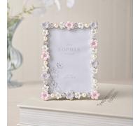Sophia Classic Collection Classic Daisy 3.5" x 5" Frame - Pastel in White Sophia Classic Collection White