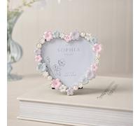 Sophia Classic Collection Classic Daisy 4 x 6 Heart Frame - Pastel in White Sophia Classic Collection White