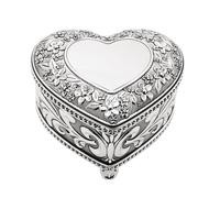 Sophia Classic Collection Classic Heart Musical Jewellery Box - Beautiful Dreamer Tune in Silver Sophia Classic Collection Silver