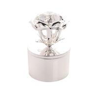 Sophia Classic Collection Classic Jewel Rose Jewellery Box - Clear in Silver Sophia Classic Collection Silver