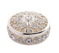 Sophia Classic Collection Classic Open Work Trinket Box in Silver Sophia Classic Collection Silver