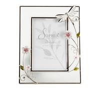 Sophia Classic Glass & Wire Dragonfly Frame 4" x 6"