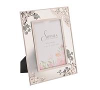 Sophia Classic Silver Daisy Photo Frame 4" X 6", Silver