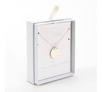 Sophia Classic Silver Plated Engravable Disc Necklace