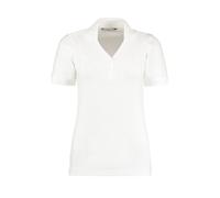 Sophia Comfortec V Neck Polo Shirt Kustom Kit White 14
