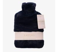 Sophia Faux Fur Navy 1.7L Muff Hot Water Bottle SP3662