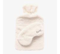 Sophia Faux Fur White 1.7L Hot Water Bottle & Eye Mask SP3667