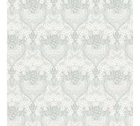 Sophia Floral Vinyl Wallpaper Grey Rasch 710069