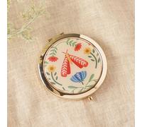 Sophia Lane Floral Compact Mirror - Cream Multi One Size